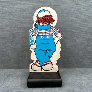 Vintage Raggedy Ann Andy The Broadway Moppet Menu Die Cut Paper Collectible 1976